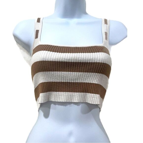Garage Tops - Garage ribbed square neck cropped tank summer| Sz S